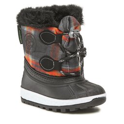 Boatilus Botas de nieve Boatilus Plaid NJ02 VAR.20ZV Antracite/Orange