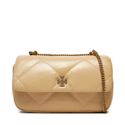 Tory Burch Borsetta Tory Burch Kira Diamond Quilt Pave Mini Flap Bag 161913 Beige