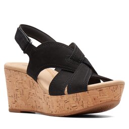 Clarks Sandales Clarks Rose Erin 26171307 Black Nubuck