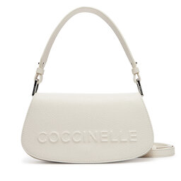 Coccinelle Τσάντα Coccinelle QBB Coccinelle Myrtha Maxi Logo E5 QBB 52 01 01 Λευκό