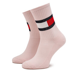 

Набір 2 пар високих жіночих шкарпеток Tommy Hilfiger 394020001 Pink Combo 029, Рожевий