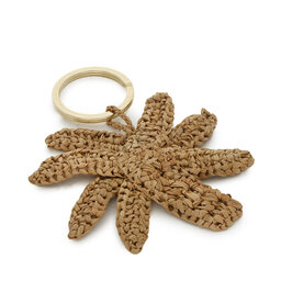 Manebi Přívěsek Manebi Palm Keyring V 2.2 Kp Tan Natural Raffia