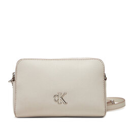 Calvin Klein Jeans Borsetta Calvin Klein Jeans Minimal Monogram Camera Bag 20 LV04K3162G Écru