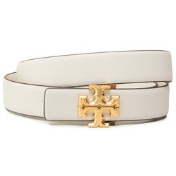

Жіночий ремінь Tory Burch 1" Kira Logo Belt 58284 New Ivory/Gold 121, Білий