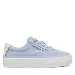 Tommy Hilfiger Tenisice Tommy Hilfiger Essential Vulc Textile Sneaker FW0FW08323 Svijetloplava