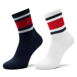 Tommy Hilfiger Комплект 2 чифта дълги чорапи детски Tommy Hilfiger 701229942 Тъмносин