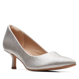 Clarks Īsi apavi Clarks Violet55 Rae 26171859 Silver Metallic