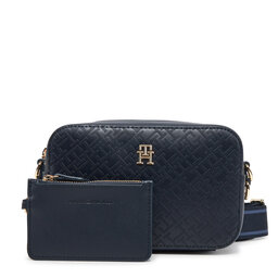 Tommy Hilfiger Torebka Tommy Hilfiger Th Distinct Camera Bag Mono AW0AW17221 Granatowy