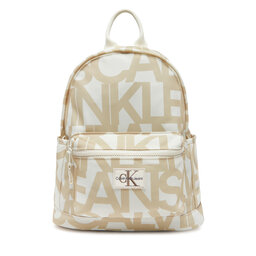 Calvin Klein Jeans Plecak Calvin Klein Jeans Backpack Logo Aop IU0IU00693 Beżowy