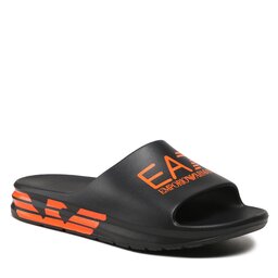 EA7 Emporio Armani Pantoletten EA7 Emporio Armani BP008 XK337 M538 Black/Orange Fluo