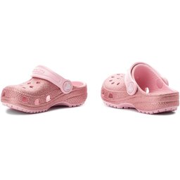

Шльопанці Crocs Classic Glitter Clog K 205441 Blossom, Рожевий