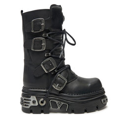 NEW ROCK Šņorzābaki NEW ROCK M-373-S4 Melns