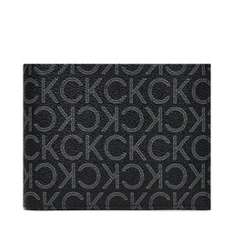 Calvin Klein Veľká pánska peňaženka Calvin Klein Ck Must Mono Bifold 5Cc W/Coin K50K511671 Čierna