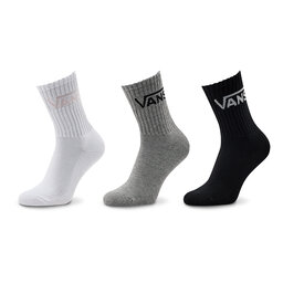 Vans 3 pares de calcetines altos para mujer Vans Classic VN0A49ZF9RP1 Whtgy