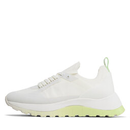 

Снікерcи Calvin Klein Knit Runner Dynamic Lace Up HW0HW01446 White/Spirit Green 0IR, Білий