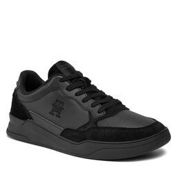 Tommy Hilfiger Sneakersy Tommy Hilfiger Elevated Cupsole Lth Mix FM0FM04929 Black BDS