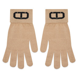 TWINSET Guantes de mujer TWINSET 222TO502F Bic.Light Wood/Nero 10212
