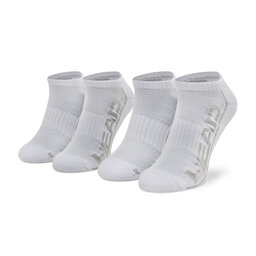 Head 2 pares de calcetines cortos unisex Head Performance 791018001 White 006