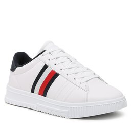 Tommy Hilfiger Sneakers Tommy Hilfiger Supercup Leather FM0FM04706 White YBS