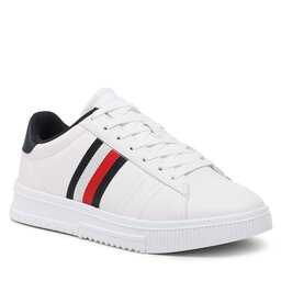 Tommy Hilfiger Сникърси Tommy Hilfiger Supercup Leather FM0FM04706 White YBS
