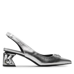 

Босоніжки KARL LAGERFELD KL30617 Silver Textured Lthr, Срібний