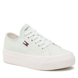 Tommy Jeans Teniși Tommy Jeans Flatform EN0EN02173 Minty LXW