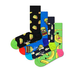 Happy Socks 4er-Set hohe Unisex-Socken Happy Socks XYUM09-0200 Bunt