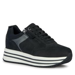 Geox Sneakers Geox D Kency D36QHA 0767B C9B1G Black/Gun
