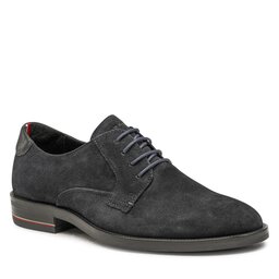 Tommy Hilfiger Halbschuhe Tommy Hilfiger Signature Hilfiger Suede Shoe FM0FM04215 Desert Sky DW5