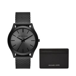 Michael Kors Hodinky Michael Kors Slim Runway MK1085SET Black/Black