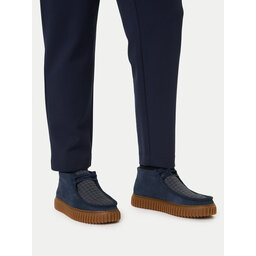 Clarks Schnürschuhe Clarks Torhill Hi 26183427 Dunkelblau