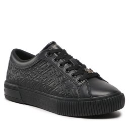 Tommy Hilfiger Sneakers Tommy Hilfiger Th Monogram Leather Sneaker FW0FW06858 Black BDS
