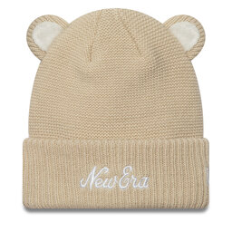 New Era Czapka New Era Teddy Bear Ears Cuff Knit Beanie 60580874 Beżowy