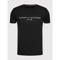 Tommy Hilfiger Tommy Hilfiger Majica Core Logo Tee MW0MW11465 Črna Slim Fit