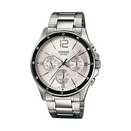 Casio Zegarek Casio MTP-1374PD-7AVEF Srebrny