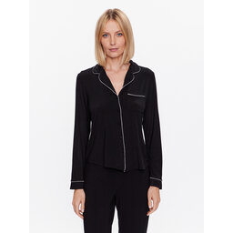 Hunkemöller Hunkemöller Spavaćiće Jacket 201739 Crna Regular Fit