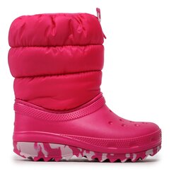 Crocs Sněhule Crocs Classic Neo Puff Boot K 207684 Růžová