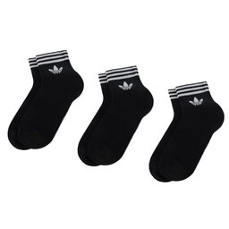 adidas Súprava 3 párov kotníkových ponožiek unisex adidas Tref Ank Sck Hc EE1151 Black/White