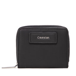 Calvin Klein Portofel Mic de Damă Calvin Klein Ck Must Nylon Z/A Wallet W/F Mid K60K610007 Ck Black BAX