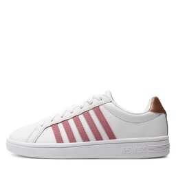 

Снікерcи K-Swiss Court Tiebreak 97011-169-M White/Foxglove/Rose Gold 169, Білий