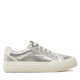 Pepe Jeans Sneakersy Pepe Jeans PGS30611 Srebrny