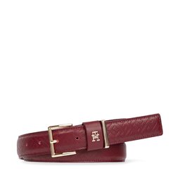 Tommy Hilfiger Cinturón para mujer Tommy Hilfiger Th Casual Mono 3.0 AW0AW15382 Rouge XJS