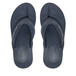 Tommy Hilfiger Джапанки Tommy Hilfiger Molded Comfort Th Beach Sandal FM0FM05508 Тъмносин