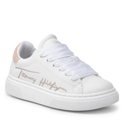 Tommy Hilfiger Αθλητικά Tommy Hilfiger Low Cut Lace-Up Sneaker T3A4-32150-1375 M White/Powder Pink X335