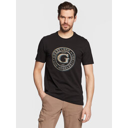 Guess Guess T-Shirt Round Logo M3GI11 J1314 Schwarz Slim Fit