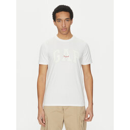 Gap Gap Marškinėliai 542246-01 Balta Regular Fit