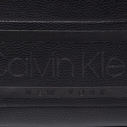 

Плоска сумка Calvin Klein Striped Logo Pu Mini Reporter K50K505648 BAX, Чорний