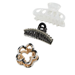 ONLY Set di 3 fermagli per capelli ONLY Onlhadley 15330162 Bianco