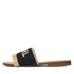 

Шльопанці KARL LAGERFELD KL82400 Black Raffia W/Natural, Чорний