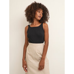 Kaffe Kaffe Marškinėliai Carna 10507348 Juoda Shaped Fit